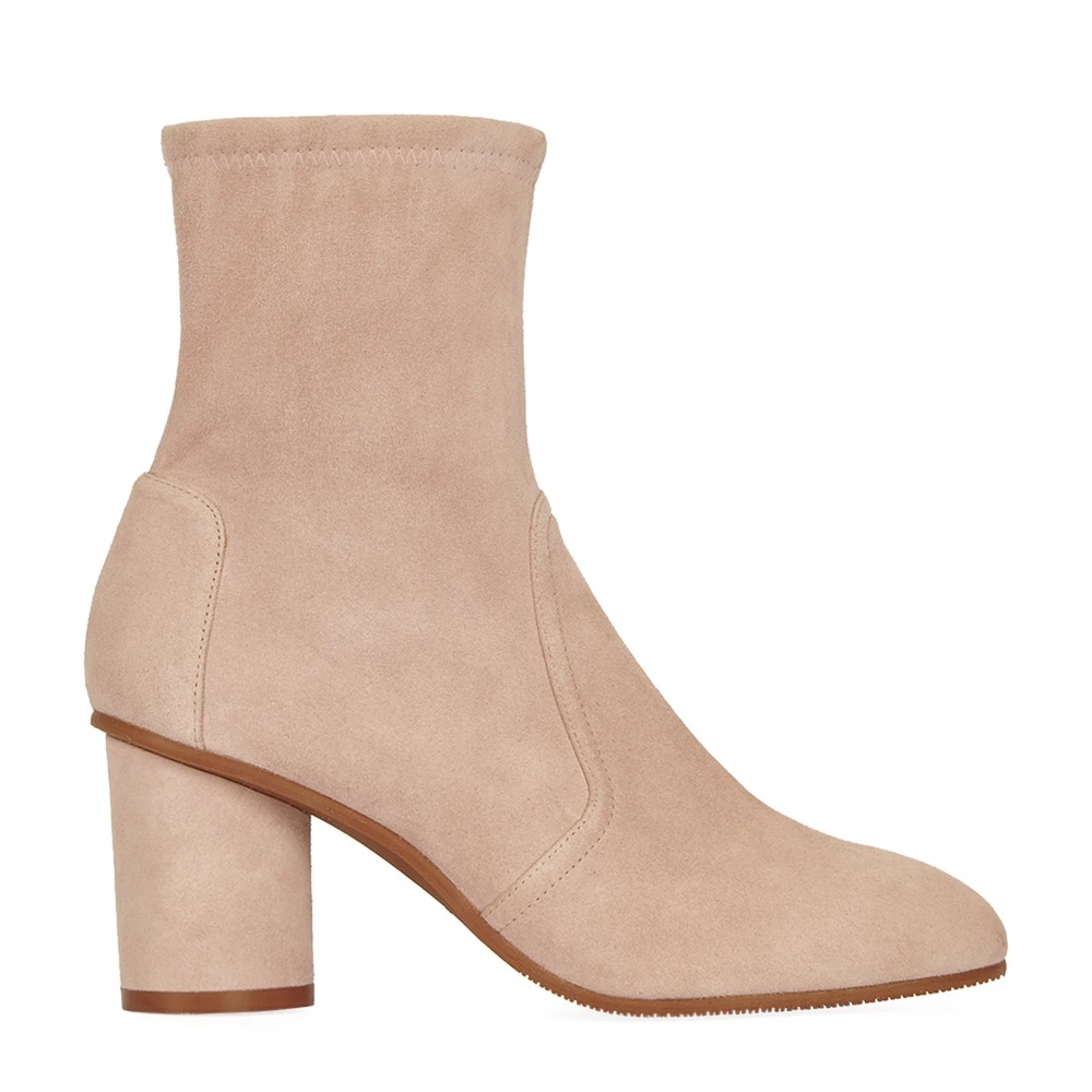 Stuart Weitzman Margot Dolce Taupe Ankle Boots Size 9
